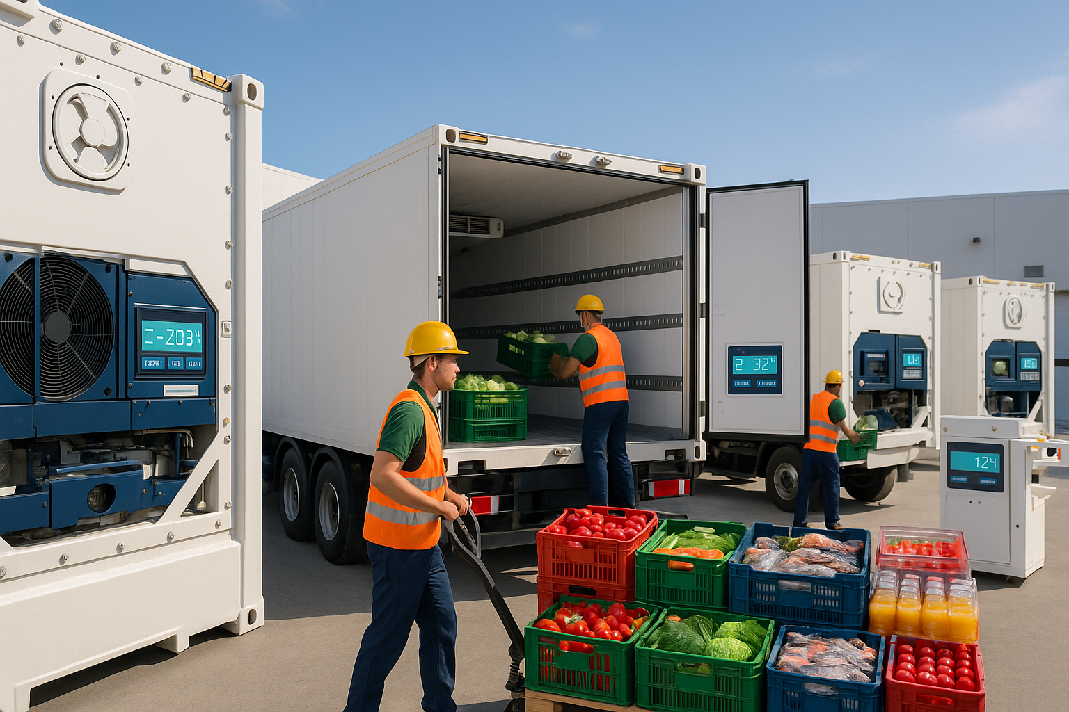 Hvordan brukes kjølebeholdere i mat- og drikkelogistikk?